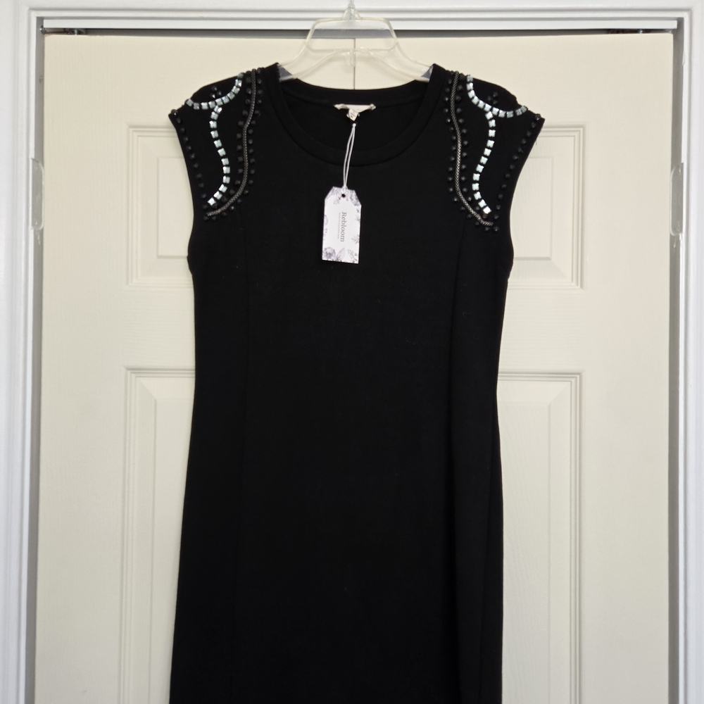 Elegant Black Studded Dress